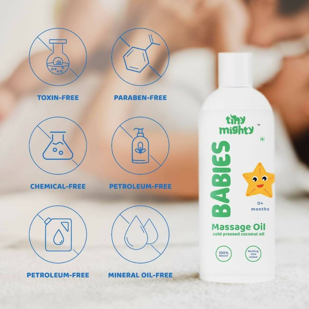 Tiny Mighty Baby Body Lotion And Massage Oil Combo