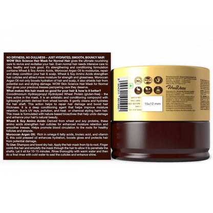 Wow Skin Science Hair Mask for Normal Hair