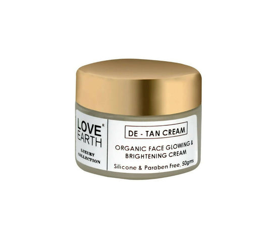 Love Earth De-Tan Moisturizing Cream with Aloe VeraSandalwood for Pigmentation - BUDNEN