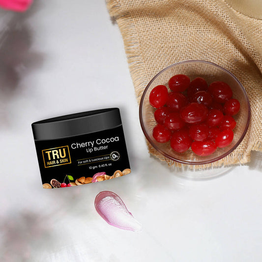 Tru Hair & Skin Cherry Cocoa Lip Butter - BUDNEN