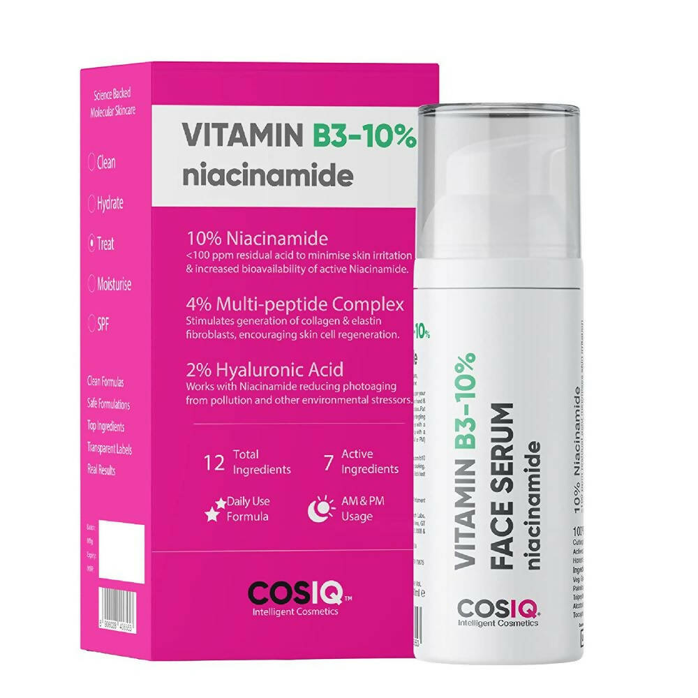 Cos-IQ Niacinamide Vitamin B3-10% Face Serum for Ultra Sensitive Skin - usa canada australia