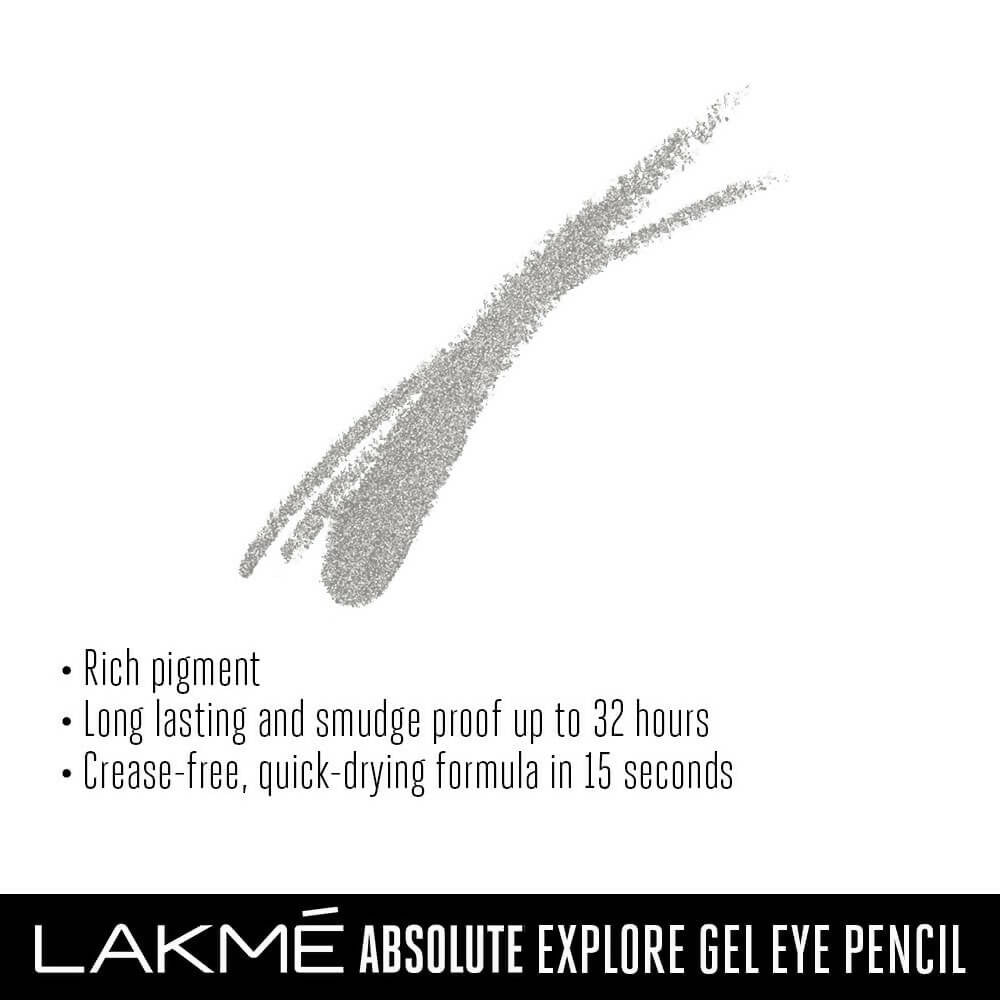 Lakme Absolute Explore Eye Pencil - Alluring Silver