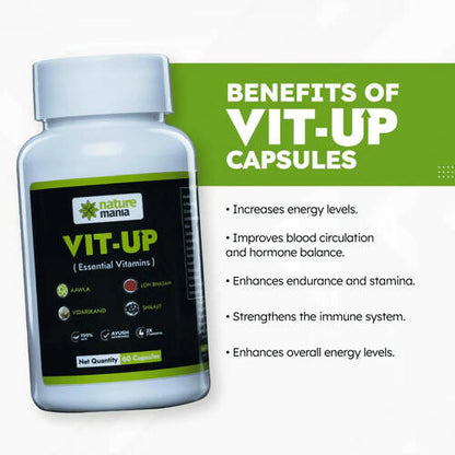 Nature Mania Vit-Up Capsules (Vit D & Vit B12 Multivitamin)