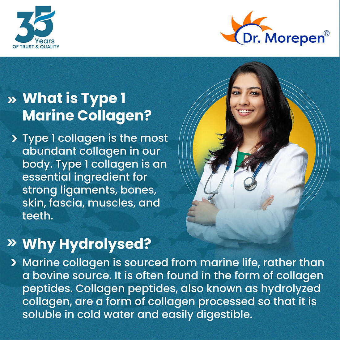 Dr. Morepen Marine Collagen Skin Protein Powder