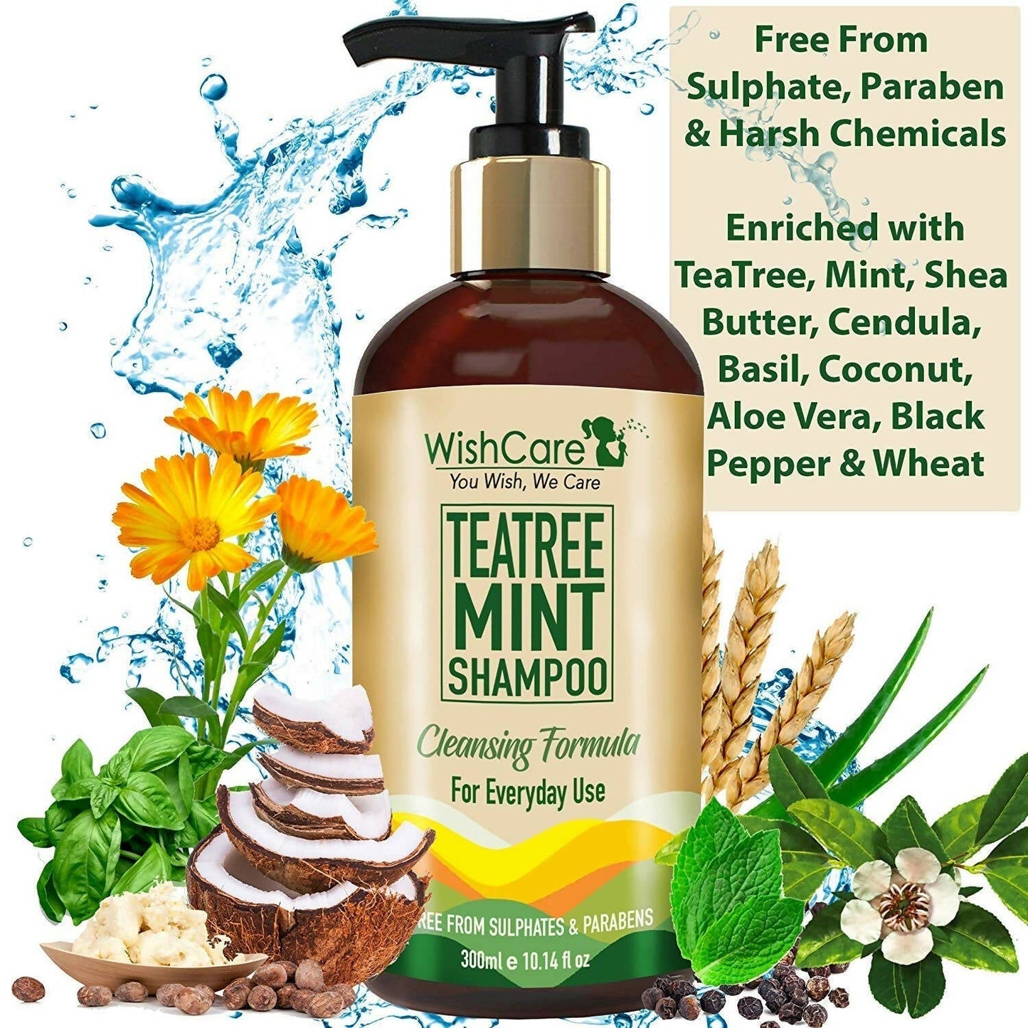 Wishcare Tea Tree Mint Shampoo