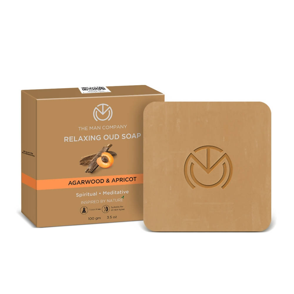 The Man Company Relaxing Oud Soap - Agarwood & Apricot - BUDEN