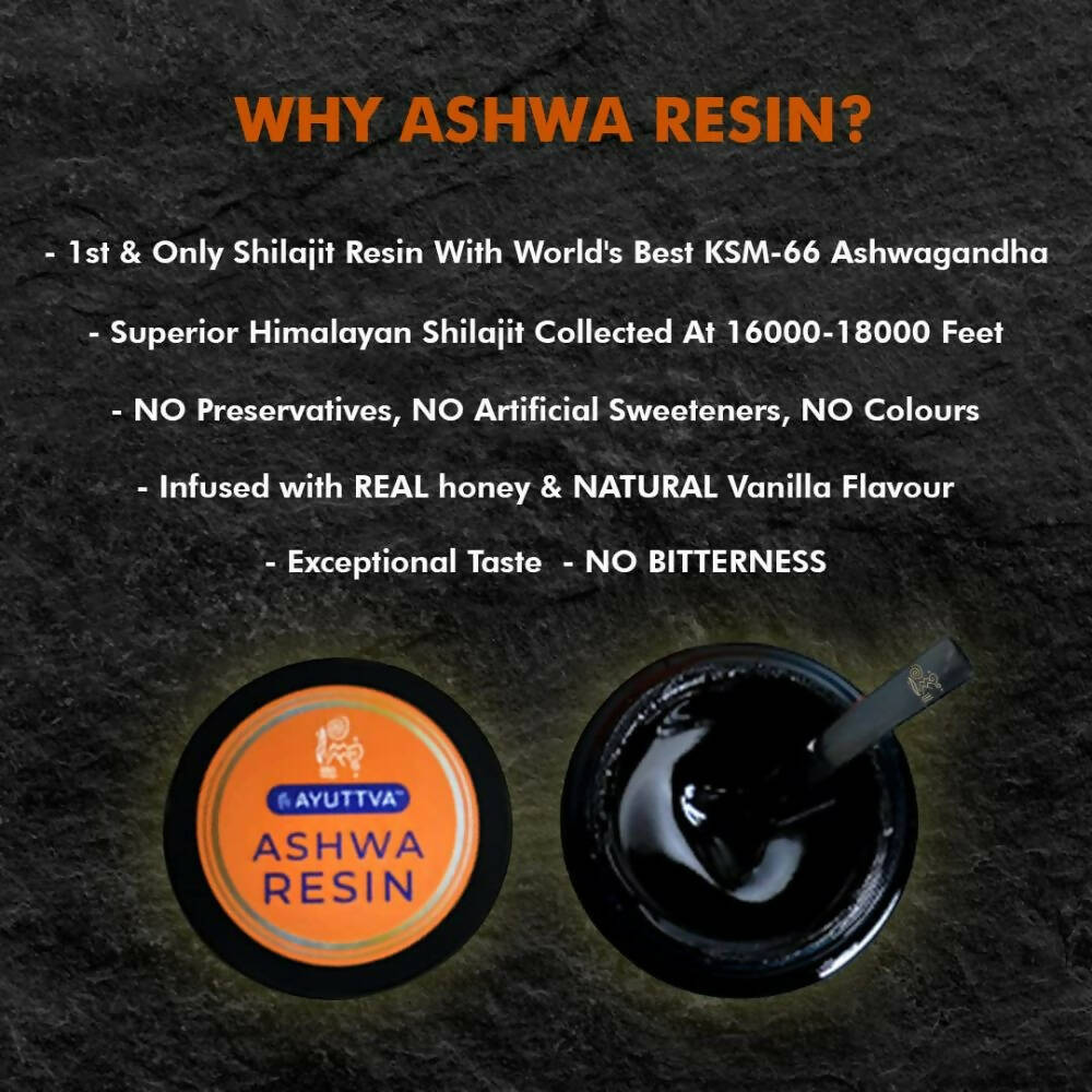 Ayuttva Ashwa Resin With Sj & KSM-66 Ashwagandha