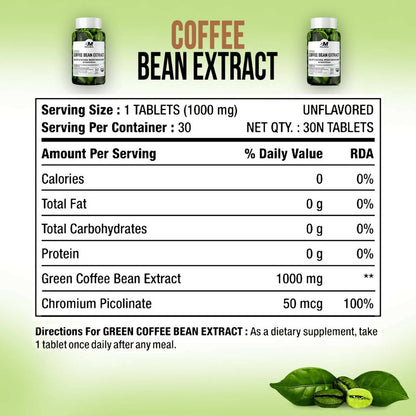 BM Wellness Green Coffee Bean Extract Tablets