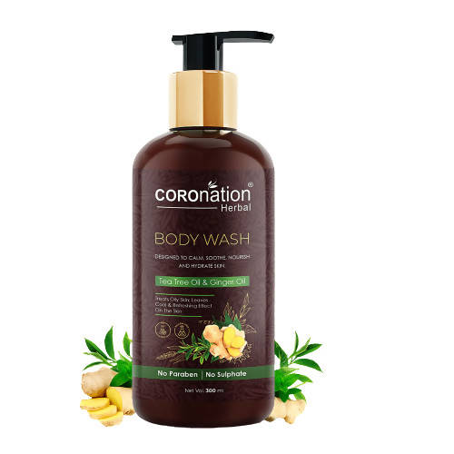 Coronation Herbal Tea Tree Oil & Ginger Oil Body Wash - usa canada australia