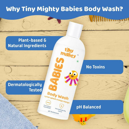 Tiny Mighty Baby Body Wash And Body Lotion Combo