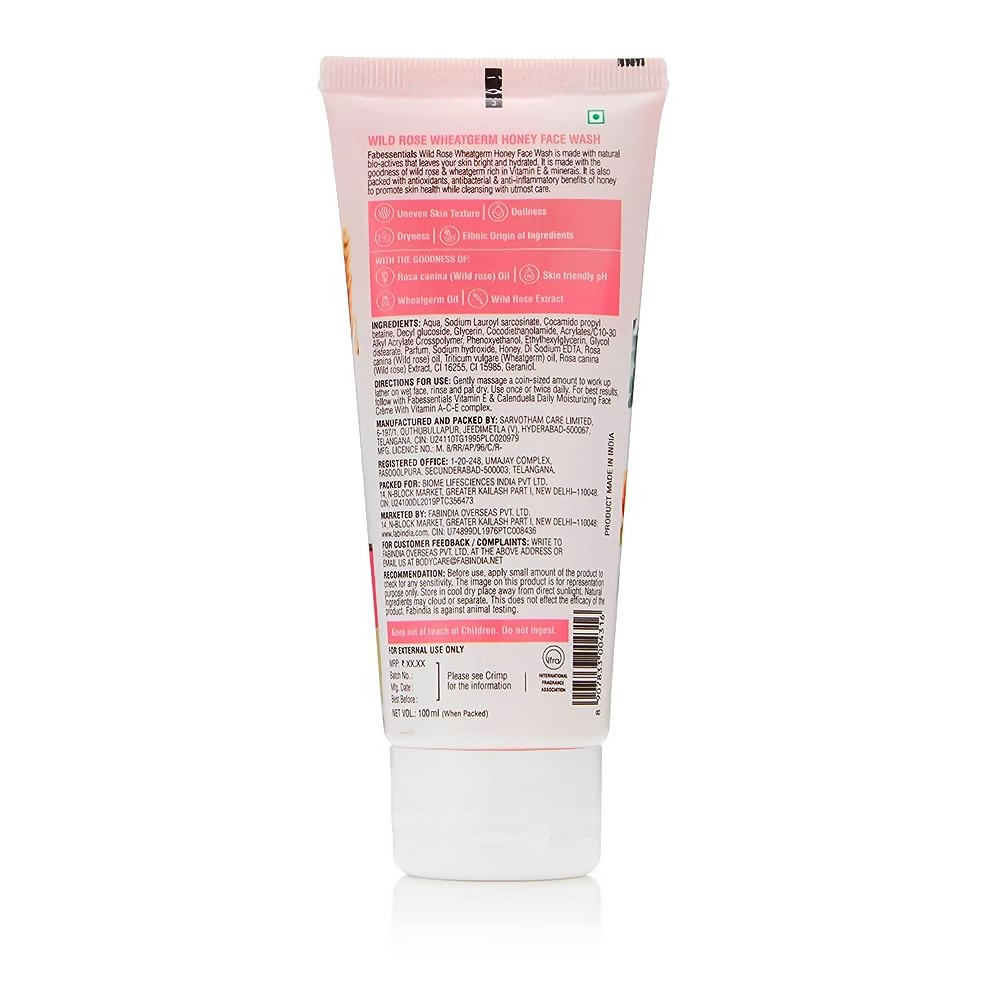 Fabessentials Wild Rose Wheatgerm Honey Face Wash