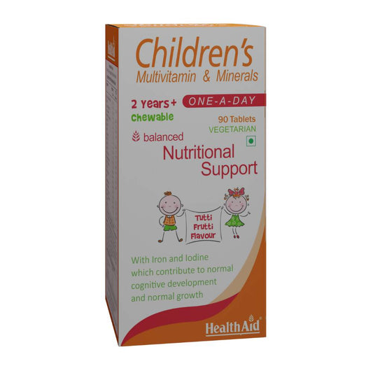 HealthAid Childrens MultiVitamin and Minerals Chewable Tablets - BUDEN