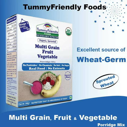 TummyFriendly Foods Organic Sathu Maavu, Sprouted Multi Grain Porridge Mixes