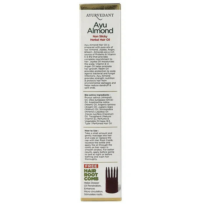 Baidyanath Jhansi Ayurvedant Ayu Almond Non Sticky Herbal Hair Oil