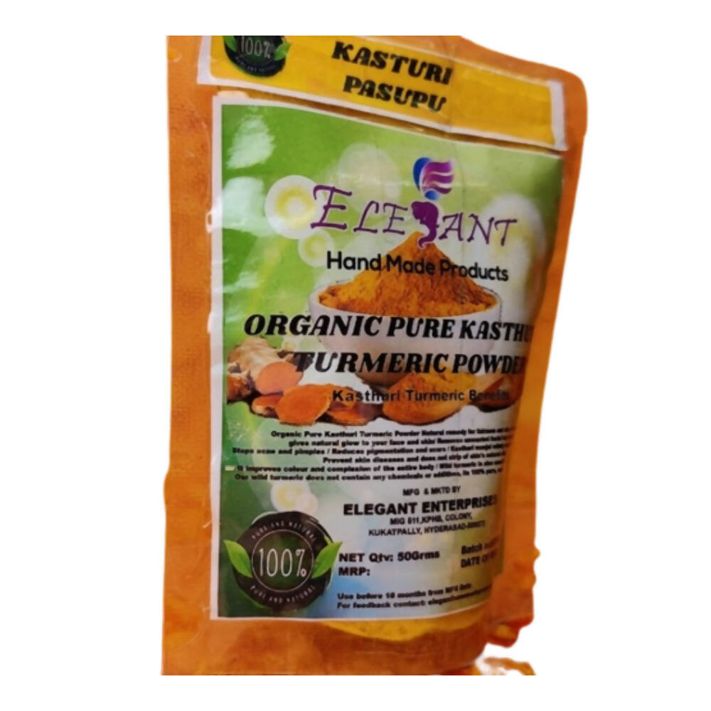Elegant Organic Pure Kasturi Turmeric Powder - BUDNE
