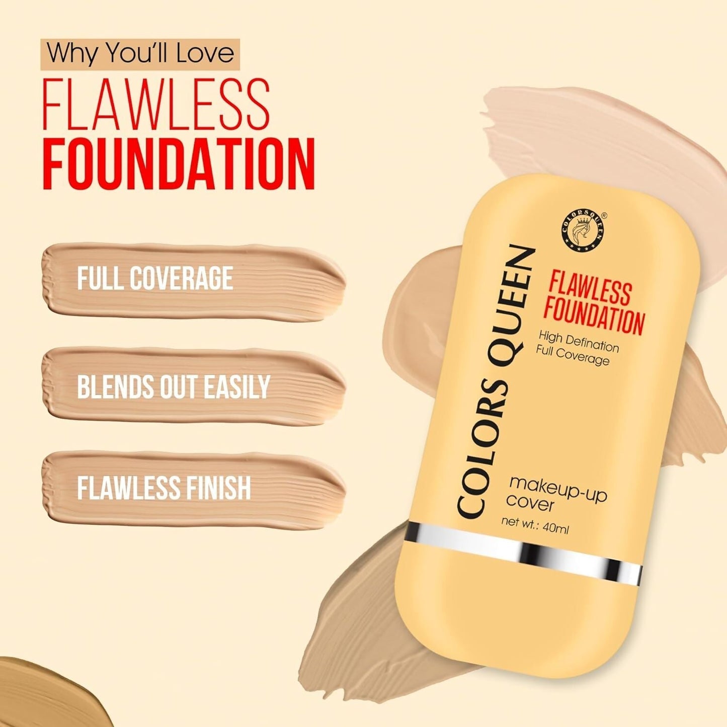 Colors Queen Flawless Foundation ??? 03 Natural Beige