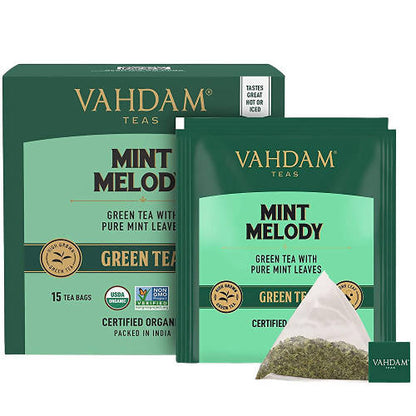 Vahdam Mint Melody Green Tea