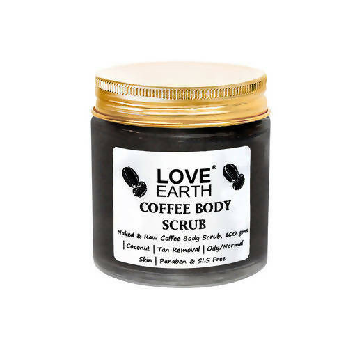 Love Earth Naked & Raw Coffee Body Scrub - usa canada australia