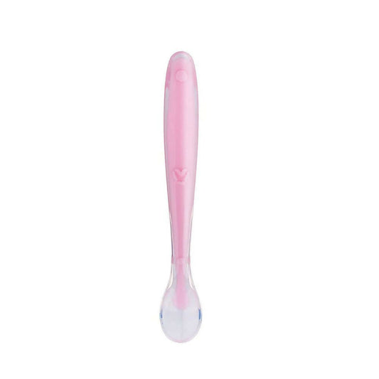 Safe-O-Kid Soft Tip Silicone Spoon, Pink For Kids Protection -  USA, Australia, Canada 
