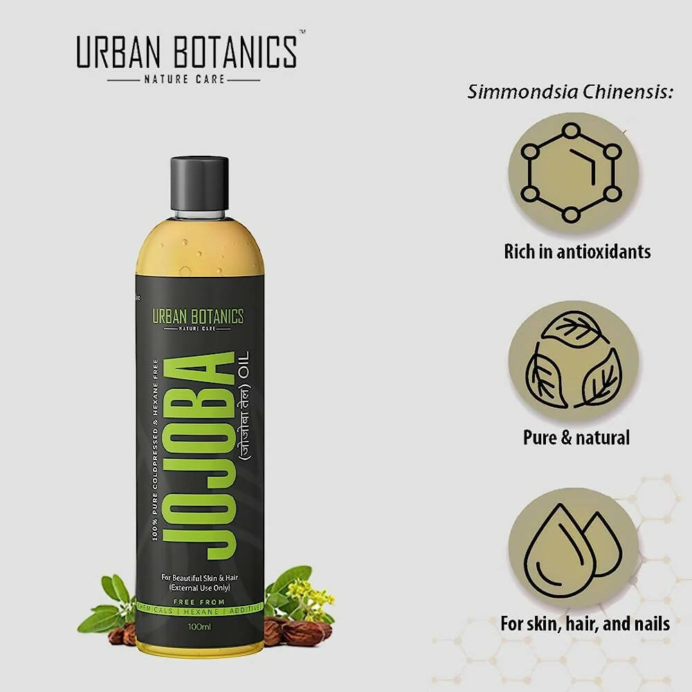Urban Botanics Cold Pressed Jojoba Oil for Skin & Hair