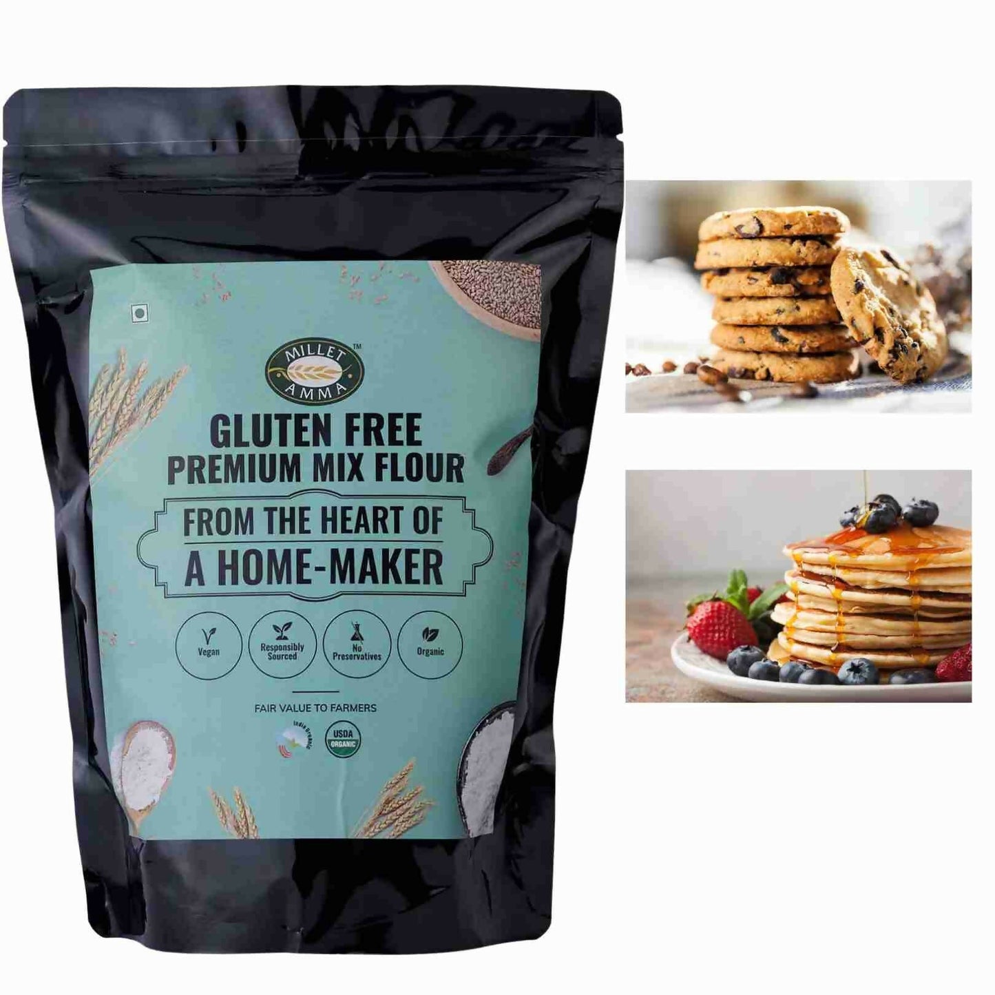 Millet Amma Gluten Free Premium Mix Flour Organic