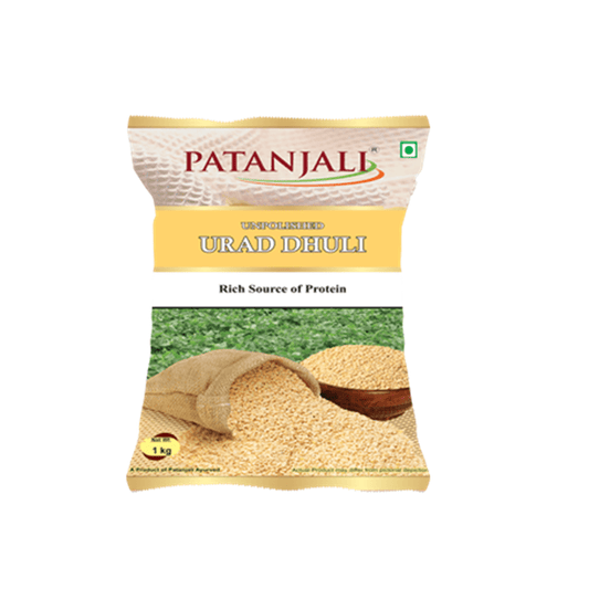 Patanjali Unpolished Urad Dhuli Dal (1 kg)