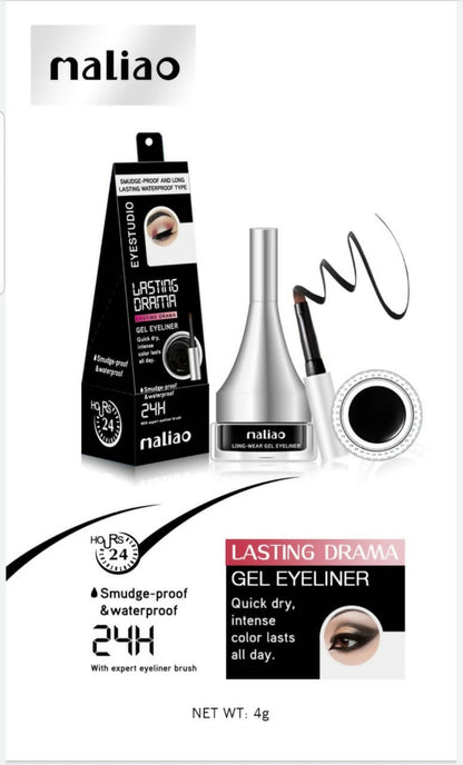 Maliao Professional Matte Look Long Wear Black Gel Eyeliner