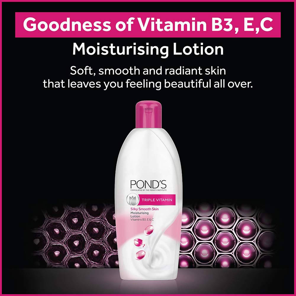 Ponds Triple Vitamin Silky Smooth Skin Moisturising Lotion