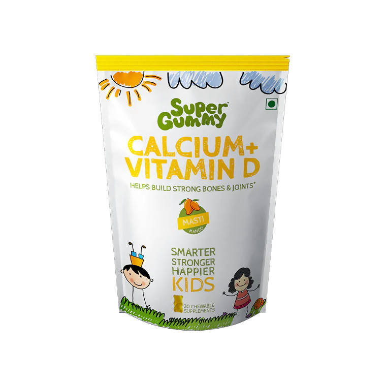 Super Gummy Calcium + Vitamin D Gummies for Kids (Mango Flavor)
