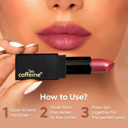 mCaffeine Cocoa Kiss Creamy Matte Lipstick - Mauve Velvet