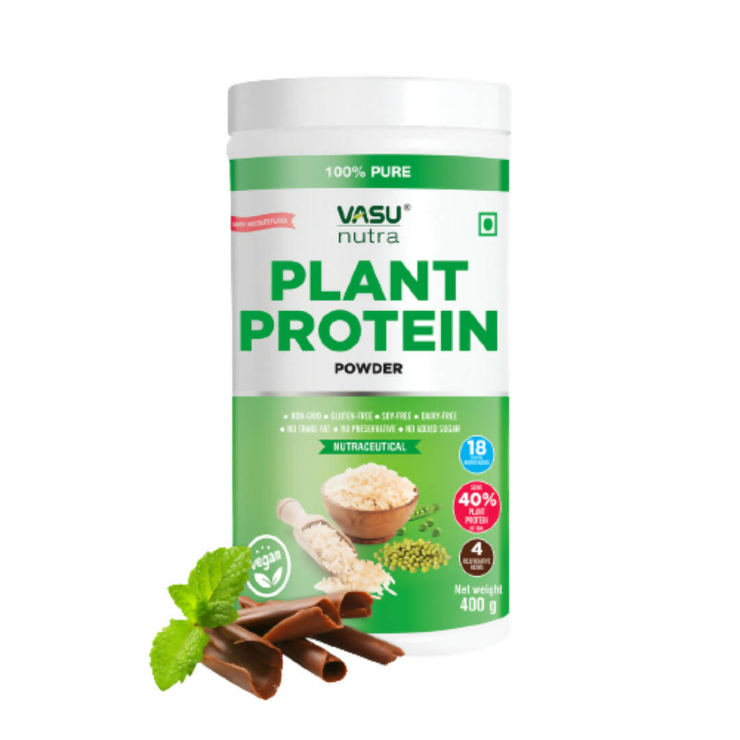 Vasu Nutra 100% Pure Plant Protein Powder - BUDNE