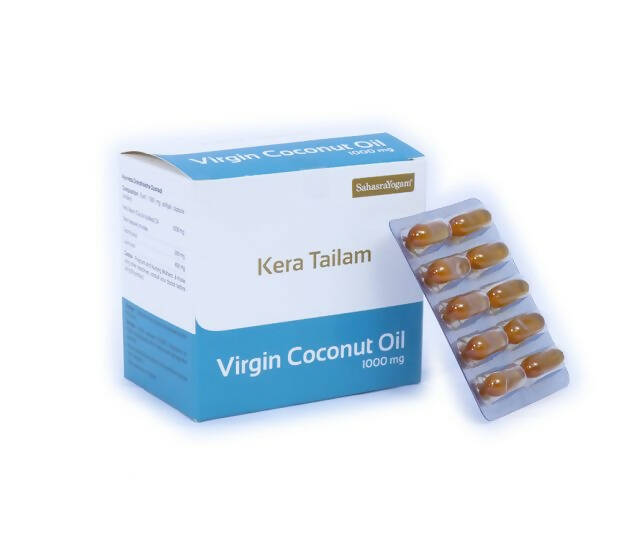 Sahasrayogam Kera Tailam (Virgin Coconut Oil) Capsules - BUDEN