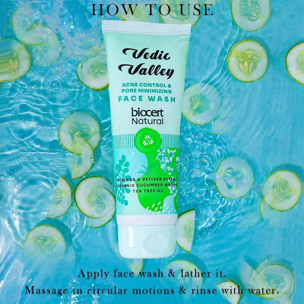 Vedic Valley Acne & Pore Minimizing Face Wash With Moringa & Vetiver