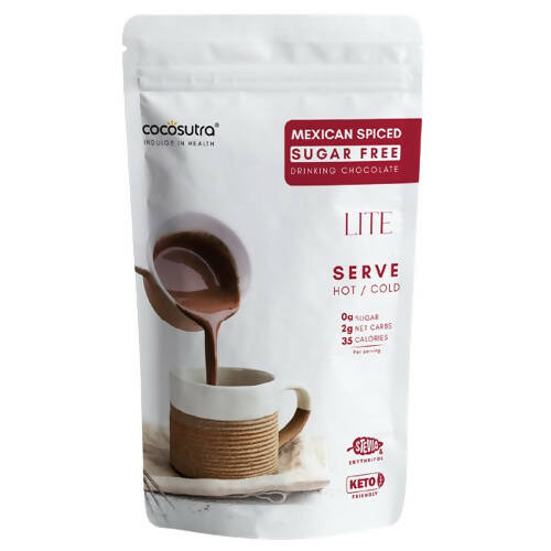 Cocosutra Lite -Sugar Free Drinking Chocolate Mix - Mexican Spiced - BUDNE