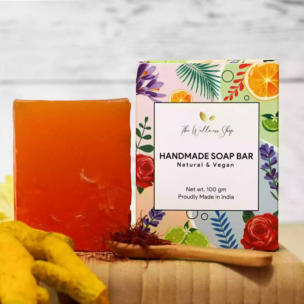 The Wellness Shop Premium Turmeric & Saffron Handmade Soap