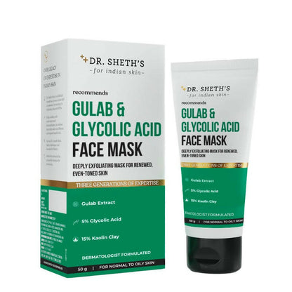 Dr. Sheth's Gulab & Glycolic Acid Face Mask - BUDNE