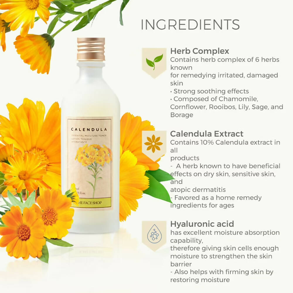 The Face Shop Calendula Essential Moisture Toner