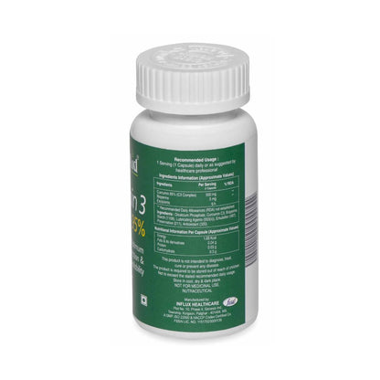 HealthAid Curcumin 3 Standardised with Bioperine 95% Capsules
