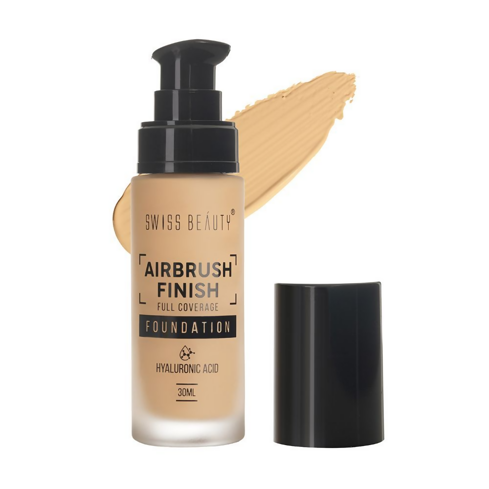 Swiss Beauty Airbrush Finish Full Coverage Foundation - Fair Ivory - BUDNE