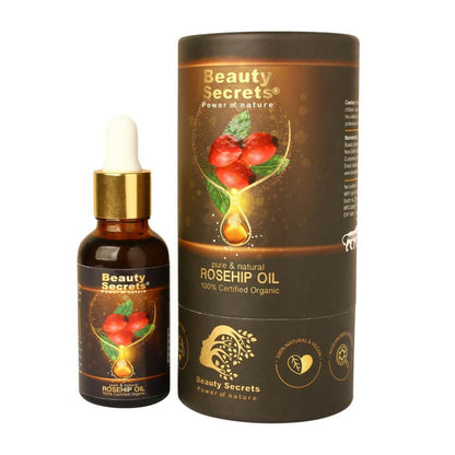 Beauty Secrets Certified Organic Rosehip Oil for Face and Body