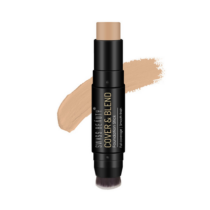 Swiss Beauty Cover & Blend Stick Foundation - 03 Shell Beige - BUDNE