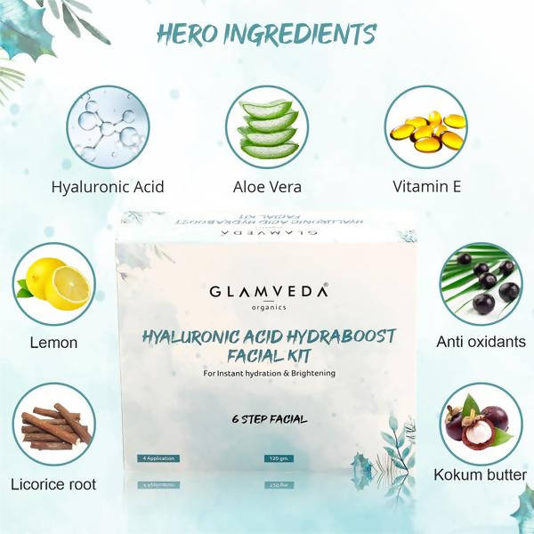 Glamveda Hyaluronic Acid Hydra Boost Facial Kit