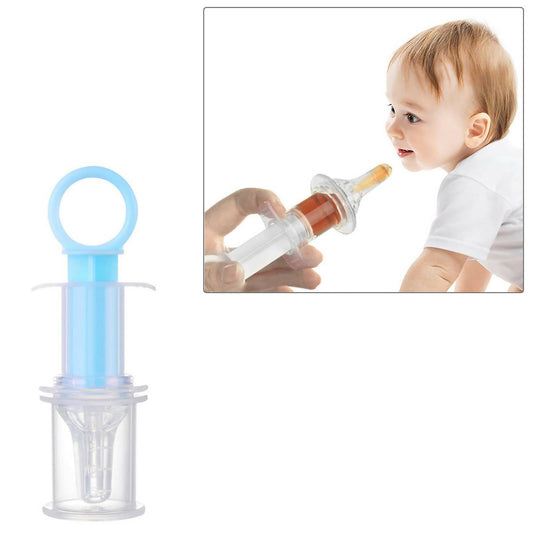 Safe-O-Kid Silicone made BPA free medicine Feeder cum Dropper for Kids- Blue -  USA, Australia, Canada 