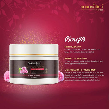 Coronation Herbal Pink Rose Body Butter