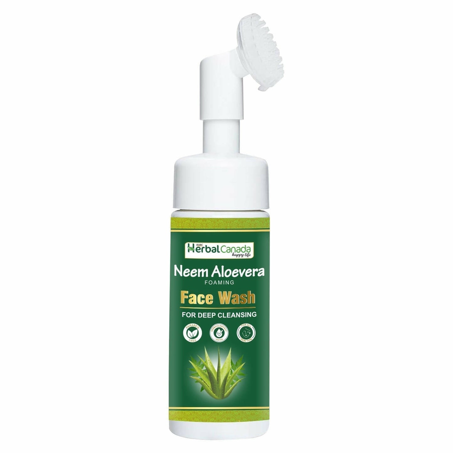 Herbal Canada Neem Aloe Vera Foaming Face Wash - usa canada australia