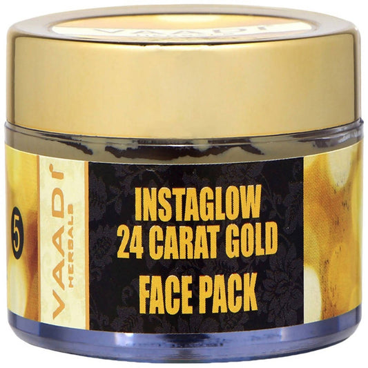 Vaadi Herbals Instaglow 24 Carat Gold Face Pack - usa canada australia