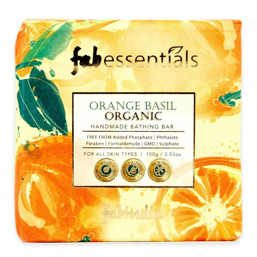Fabessentials Orange Basil Organic Handmade Bathing Bar - BUDNEN