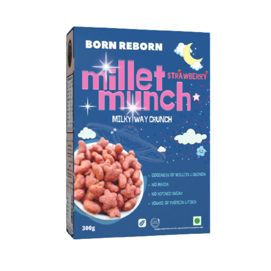 Born Reborn Strawberry Millet Munch - Milky Way Crunch -  USA, Australia, Canada 