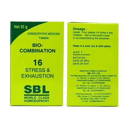 SBL Homeopathy Bio-Combination 16 Tablets