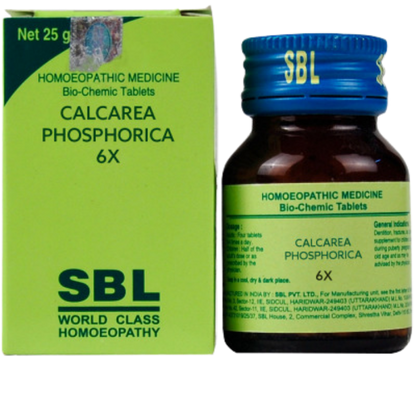 SBL Homeopathy Calcarea Phosphorica Biochemic Tablet 6X (25 gm)